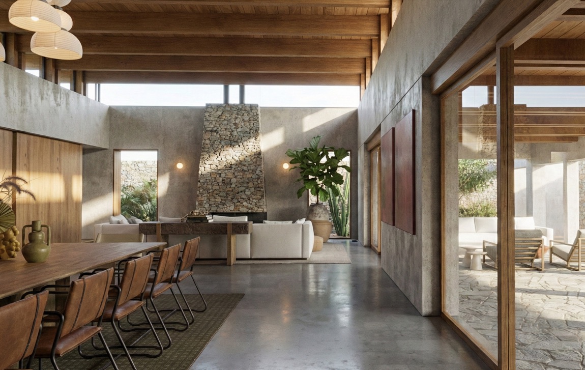 Casa Tlacuache — covered outdoor terrace